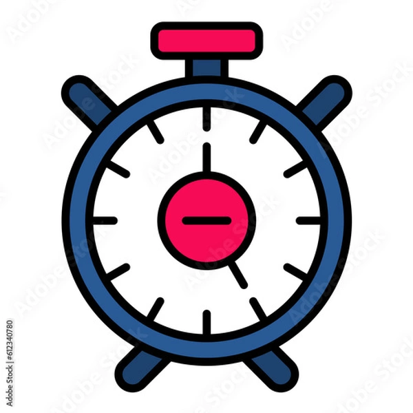 Fototapeta Remove Alarm Line Color Icon