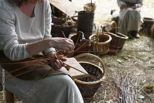 Obraz Fabrication de panier 