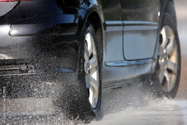 Obraz aquaplaning