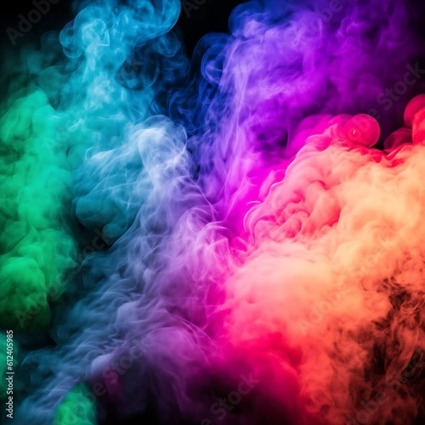 Obraz Colorful smoky background