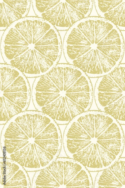 Fototapeta pattern with slices of lemon