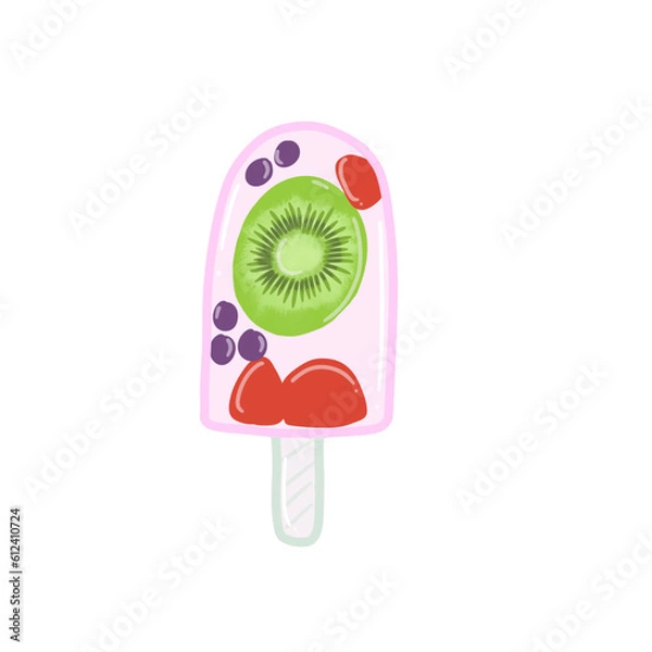 Obraz mixed berry ice