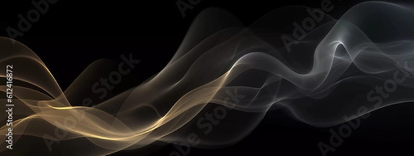 Fototapeta Luxury abstract light background with smoke waves