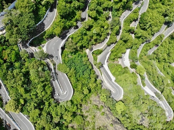 Fototapeta Winding roads to Yercaud hills