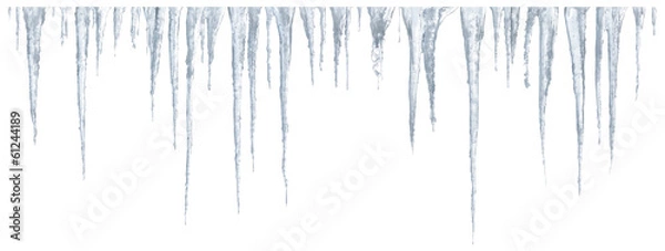 Obraz Sople na białym tle