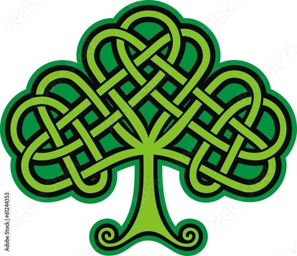 Obraz Shamrock. Celtic Tattoo