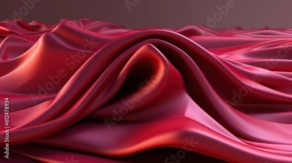 Fototapeta Abstract folded cloth generated AI