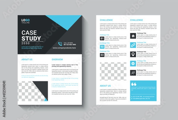 Obraz business professional Case study template 