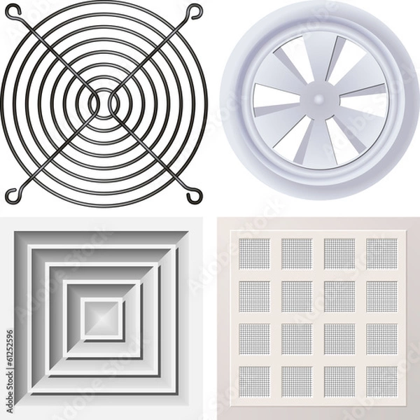 Fototapeta Grate fan