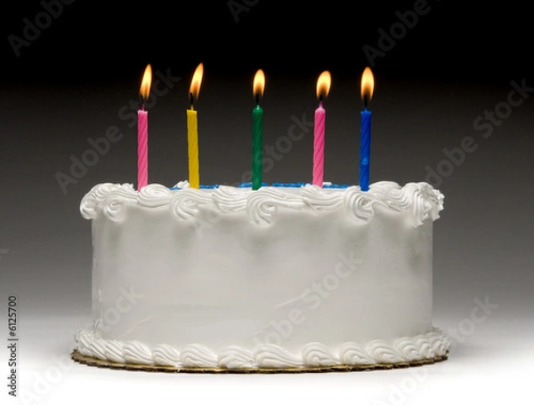 Obraz Profil biały tort urodzinowy