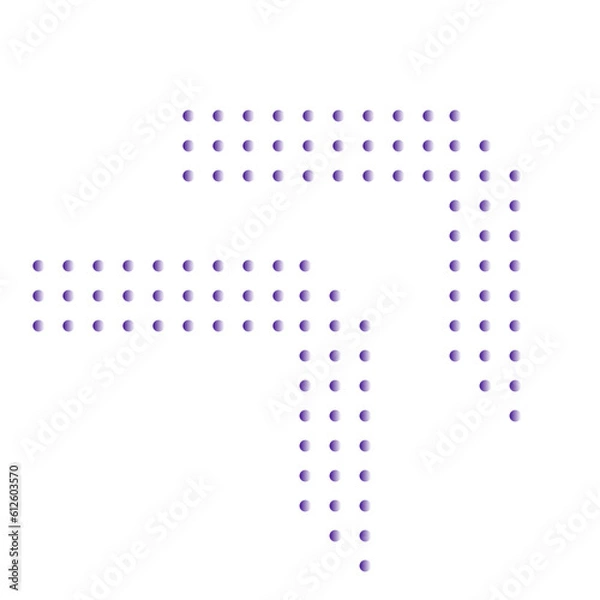 Fototapeta Geometric Shape Dotted Gradient