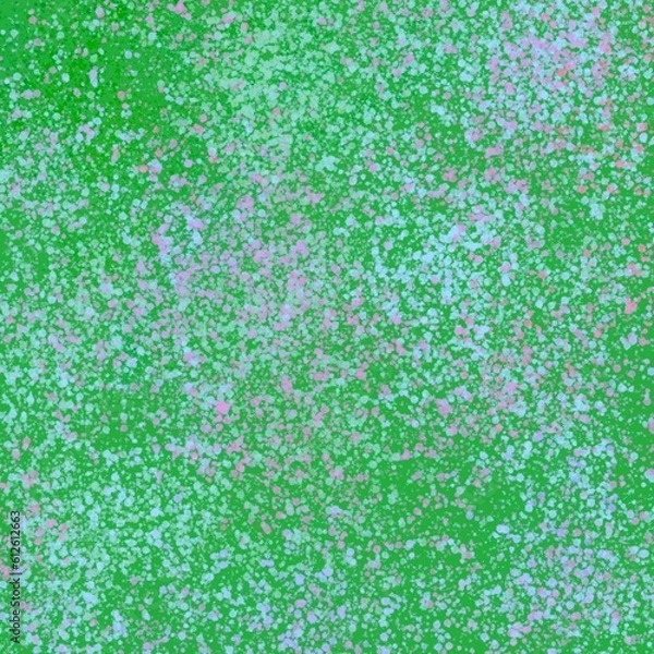 Fototapeta Abstract green background with small dots and circles