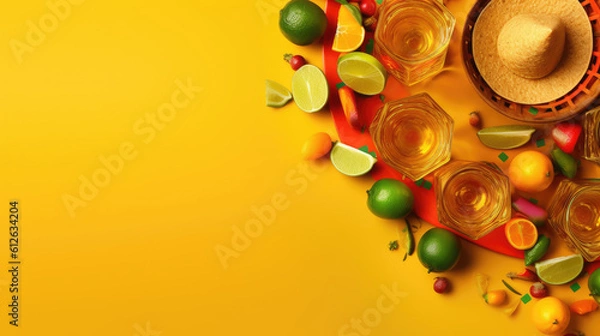 Fototapeta Spice up your celebration with colorful Cinco de Mayo. Generative AI