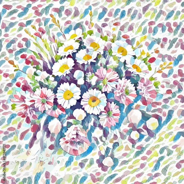 Fototapeta background with flowers