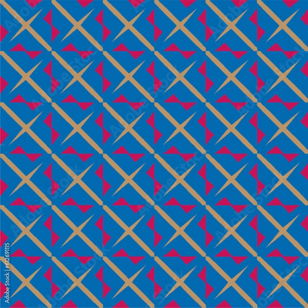 Fototapeta Seamless diagonal pattern. Repeat decorative design. Abstract texture for textile, fabric, wallpaper, wrapping paper.
