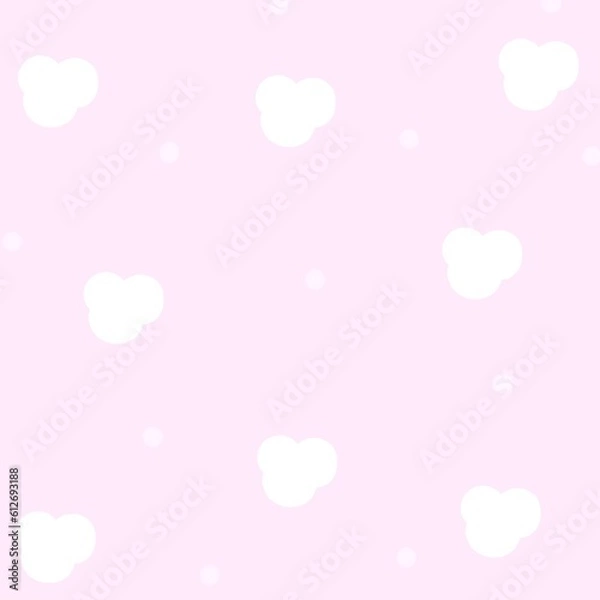 Obraz pink background with hearts