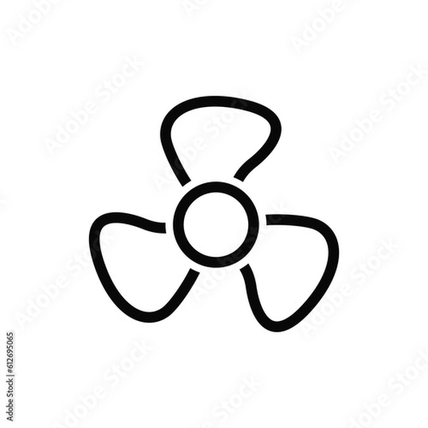 Fototapeta Propeller icon vector design trendy