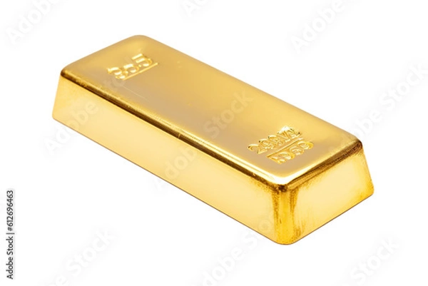 Fototapeta gold bar, no background
