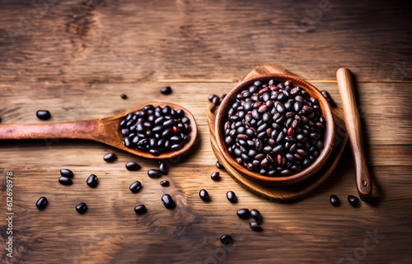 Obraz Mexican Black Beans. Generative AI