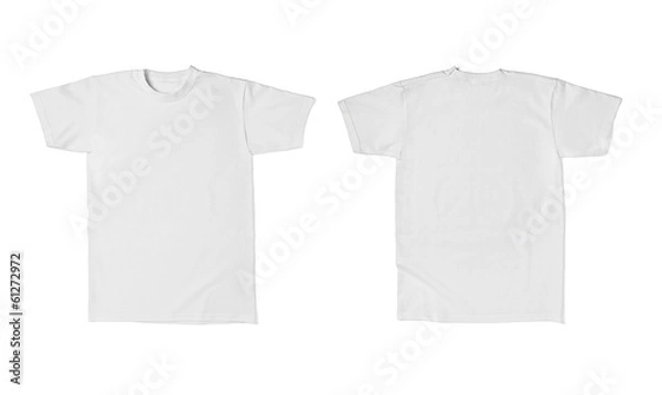 Fototapeta biały t shirt szablon bawełniana moda