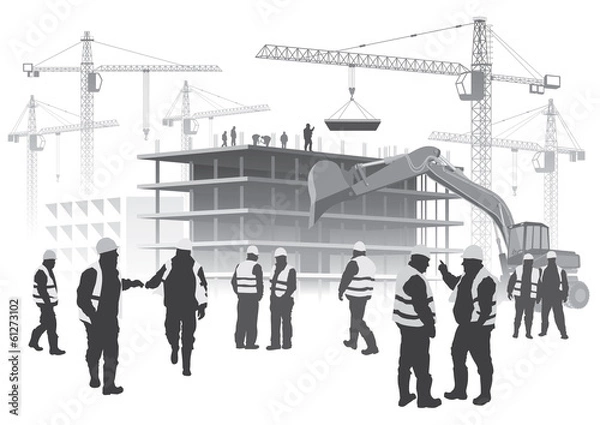 Obraz Construction workers