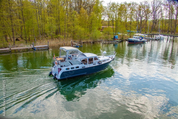 Obraz Yacht Boot Hausboot Mecklenburgische Seenplatte Schulz