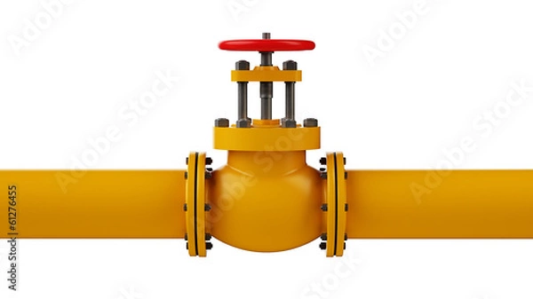 Obraz Zatrzymaj zawór i rurociąg