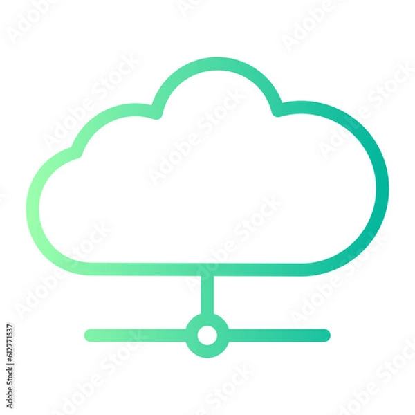 Fototapeta wireless network gradient icon