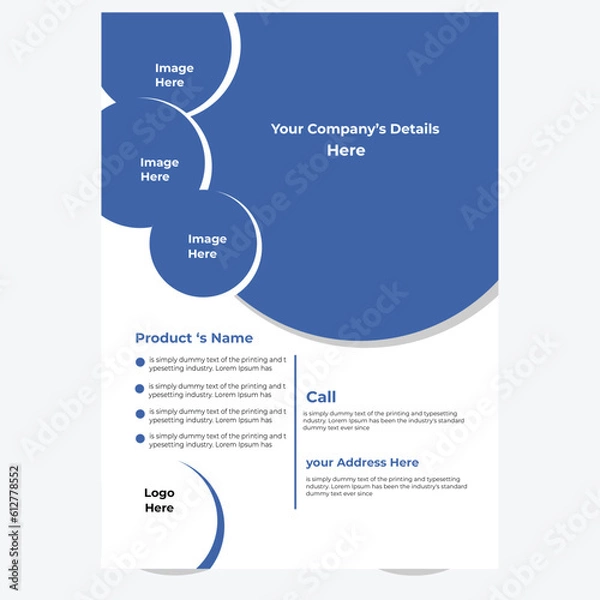 Fototapeta Creative corporate
flyer design .