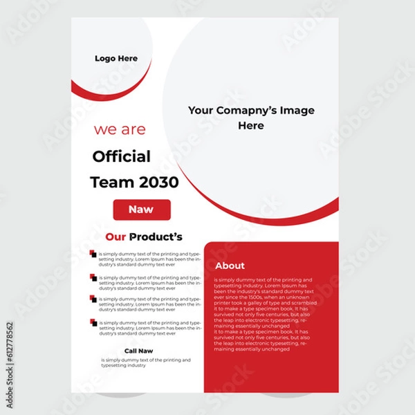 Fototapeta Creative corporate
flyer design .