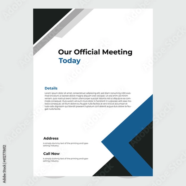 Fototapeta Creative corporate
flyer design .