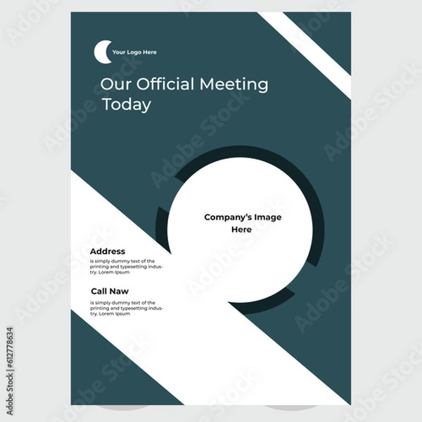 Fototapeta Creative corporate
flyer design .