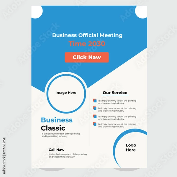 Fototapeta Creative corporate
flyer design .