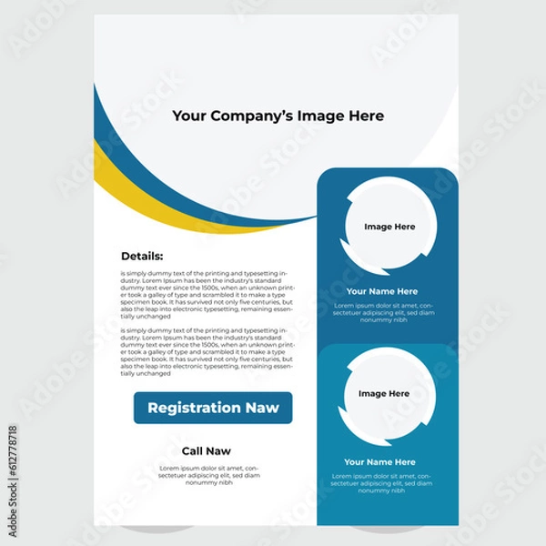 Fototapeta Creative corporate
flyer design .