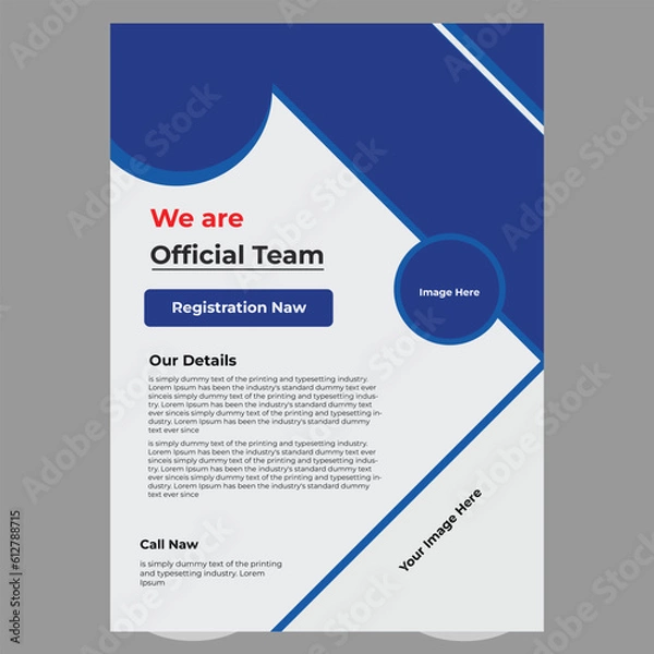 Fototapeta Creative corporate
flyer design .