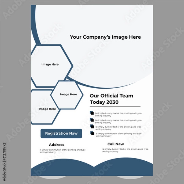 Fototapeta Creative corporate
flyer design .