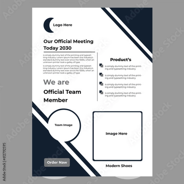 Fototapeta Creative corporate
flyer design .