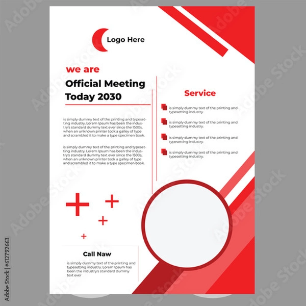 Fototapeta Creative corporate
flyer design .