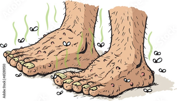 Obraz Dirty old feet