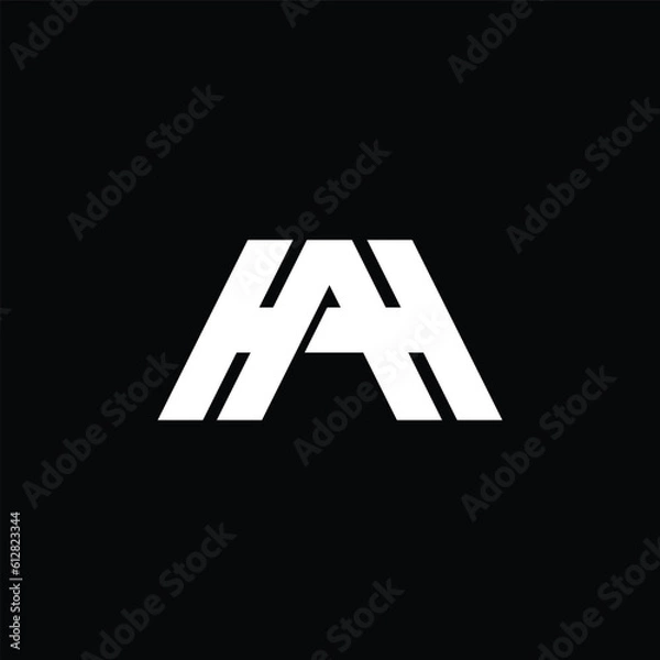 Fototapeta MONOGRAM HAH LOGO 