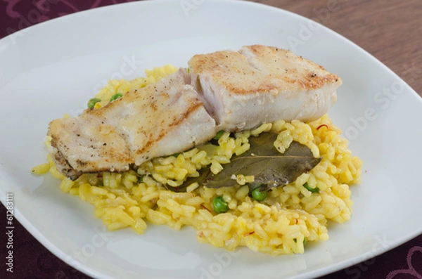 Obraz Codfish with rice