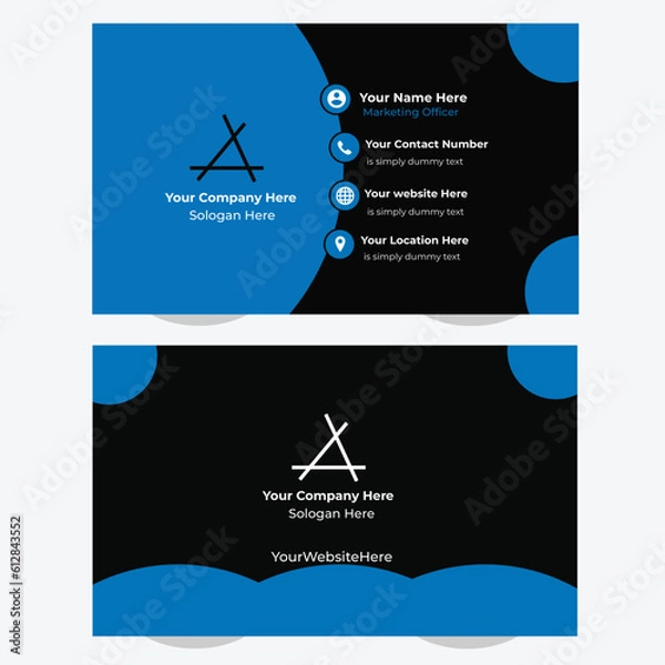 Fototapeta Business card Template 