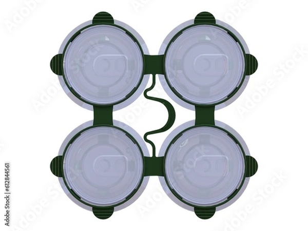 Obraz PP Plastic Can Carrier (4-pack) 3D model