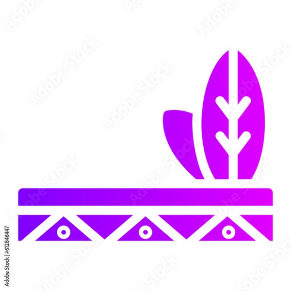 Obraz headdress gradient icon