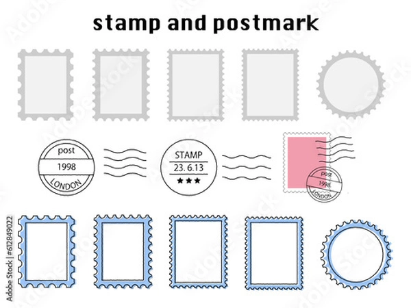 Fototapeta stamp and postmark