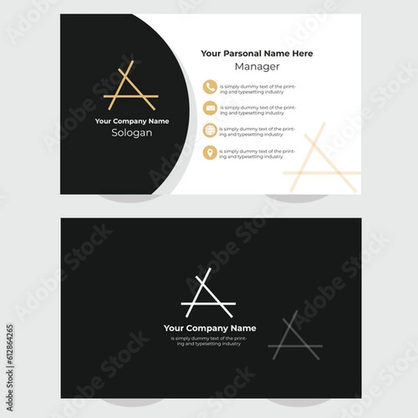 Fototapeta Creative Business Card Template design