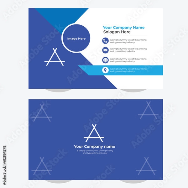 Fototapeta Creative Business Card Template design