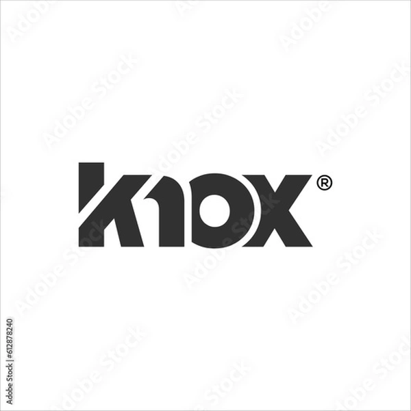 Fototapeta knox logotype word mark logo design