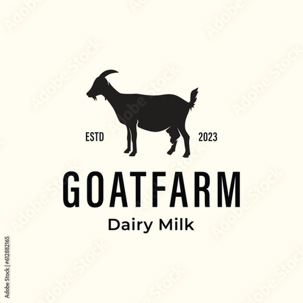 Fototapeta Goat Logo Template Vector Icon Stock Vector