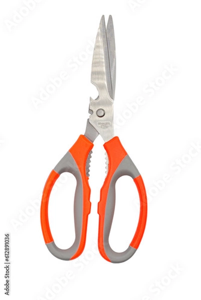 Obraz Multifunctional kitchen scissors transparent background